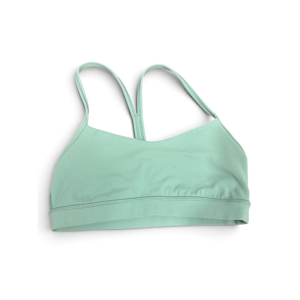 Lululemon Flow Y Nulu Bra Wild Mint Light Support A-C Cups W2DH5S Size 6 - Picture 4 of 10